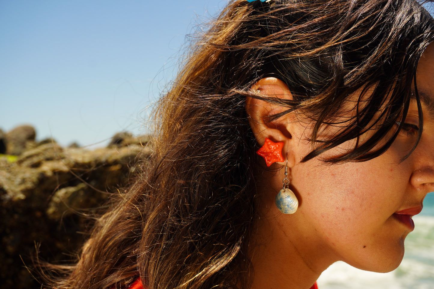 ‘Aquamarine’ Inspired Starfish Stud Earrings