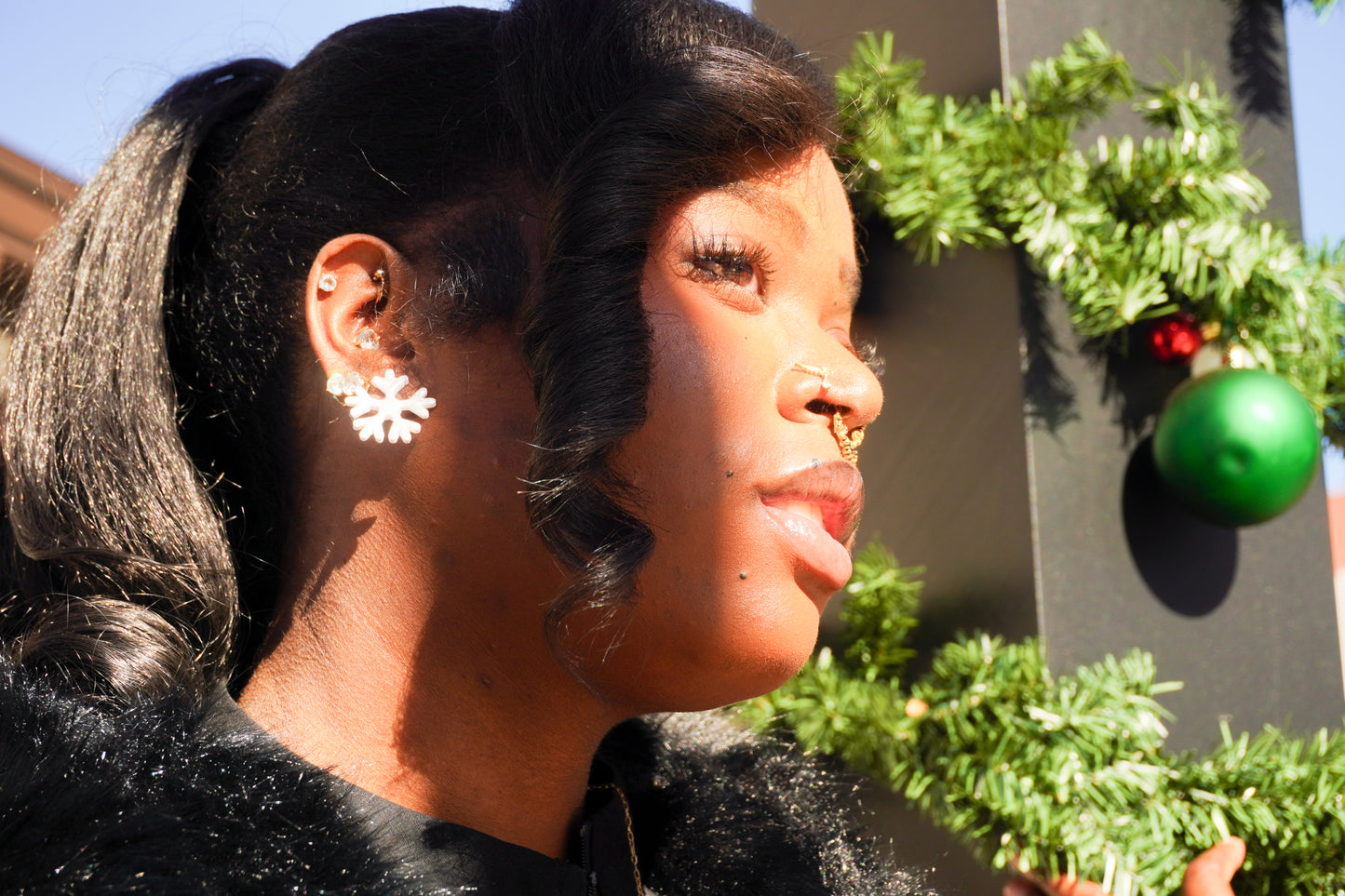 Snowflake Stud Earrings