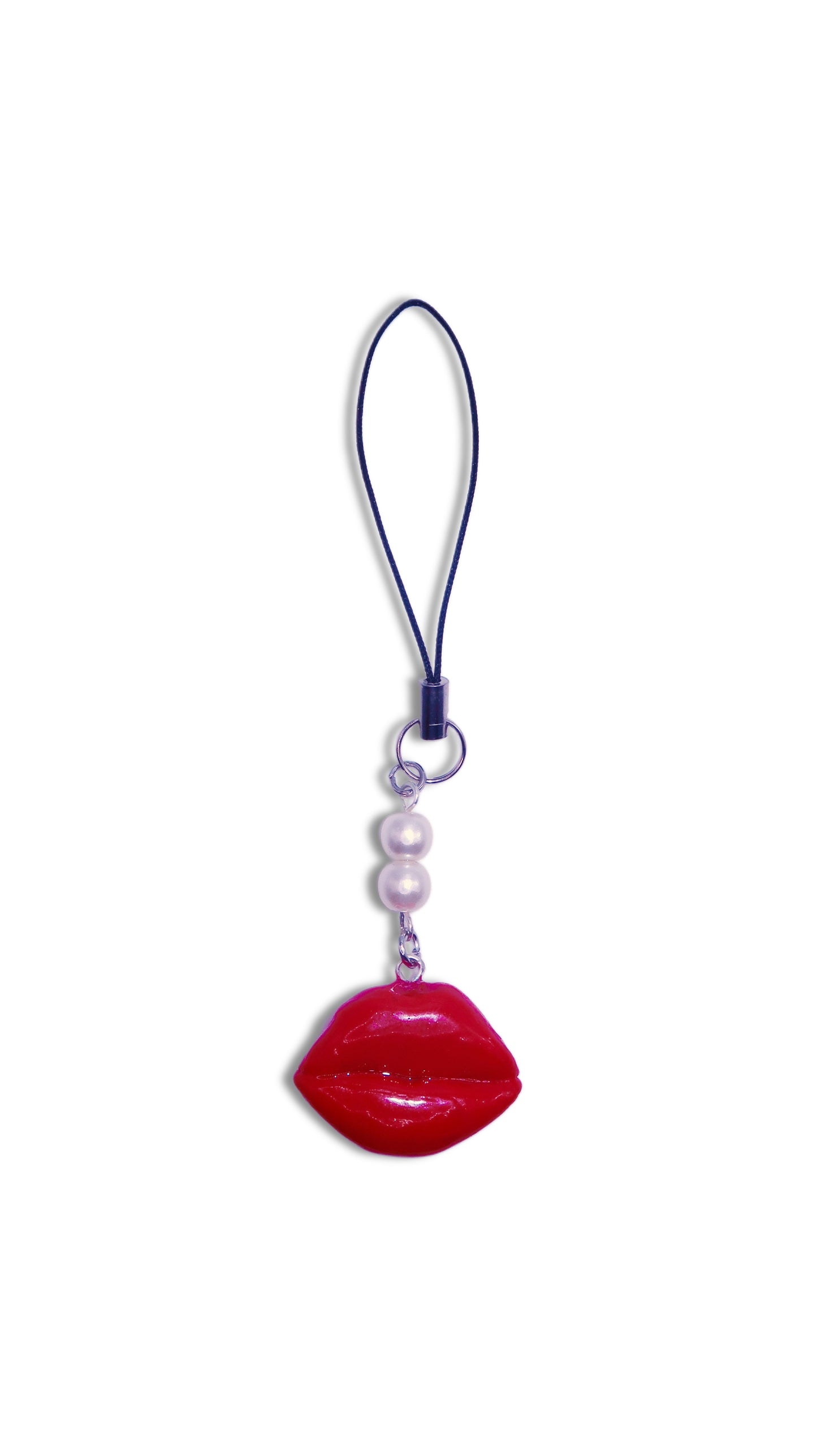 Red Lip Phone Strap Charm