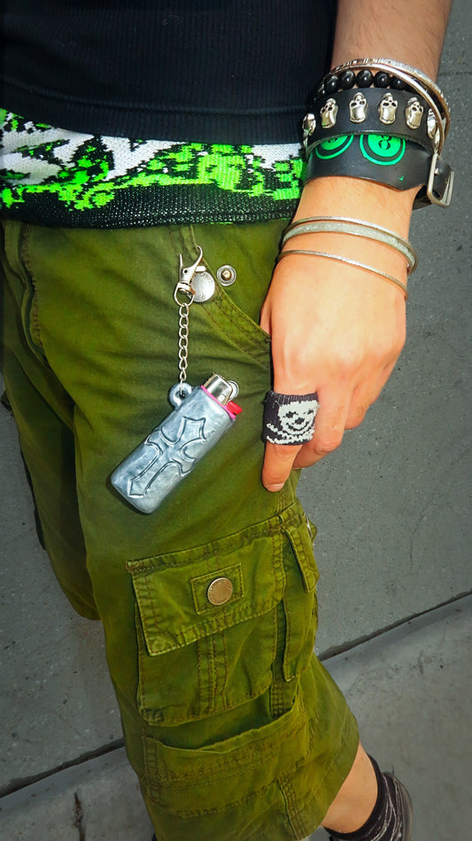 Chrome Cross Lighter Case