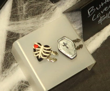 Skeleton Heart Button Cover