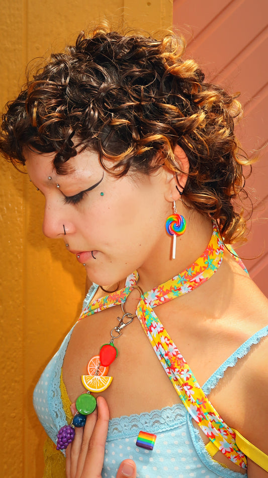 Rainbow Lollipop Earrings