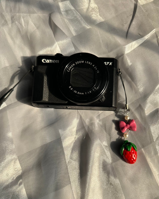 Strawberry Phone Strap Charm