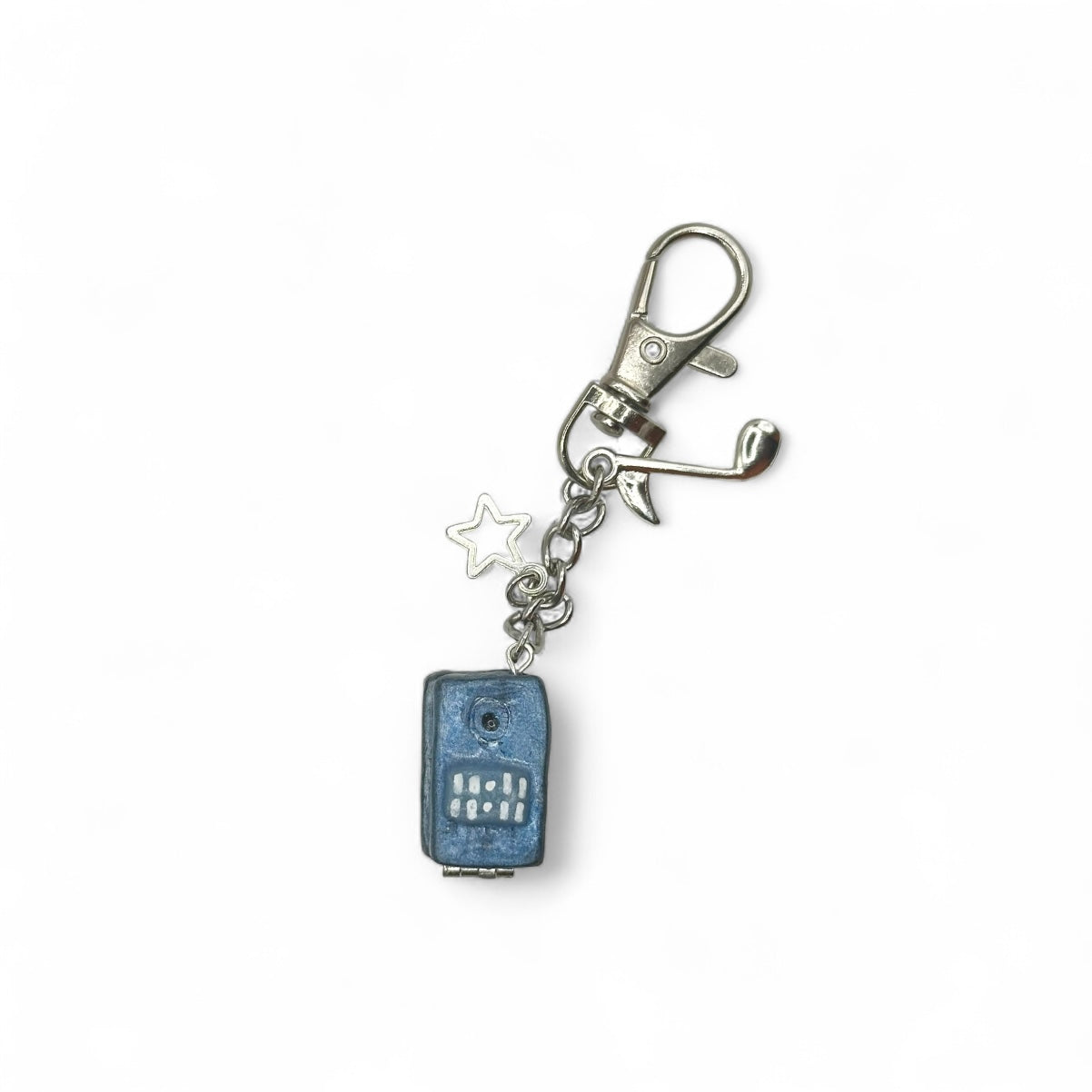 Y2k Flip Phone Keychain