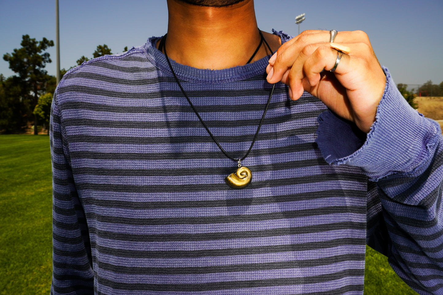 Gold Conch Shell Necklace