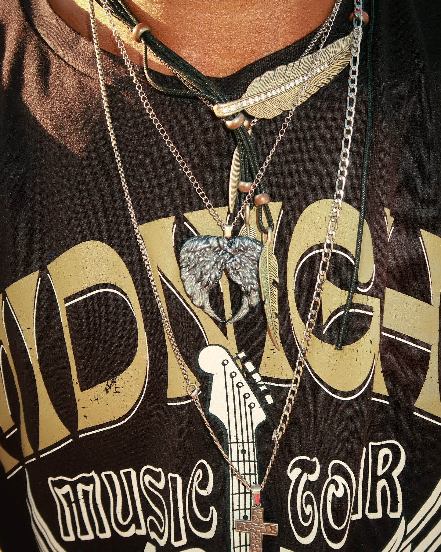 Chrome Angel Wingz Necklace