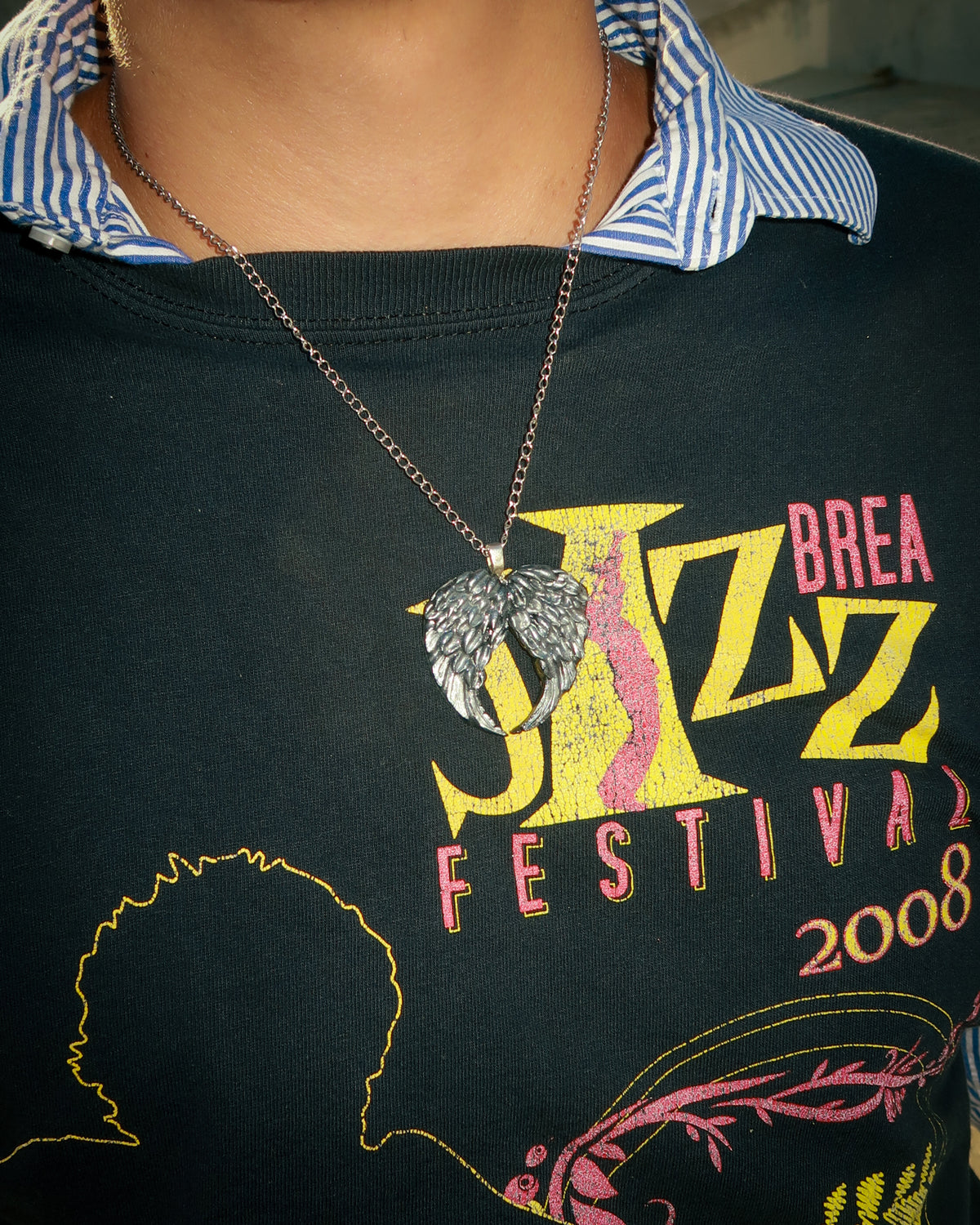 Chrome Angel Wingz Necklace