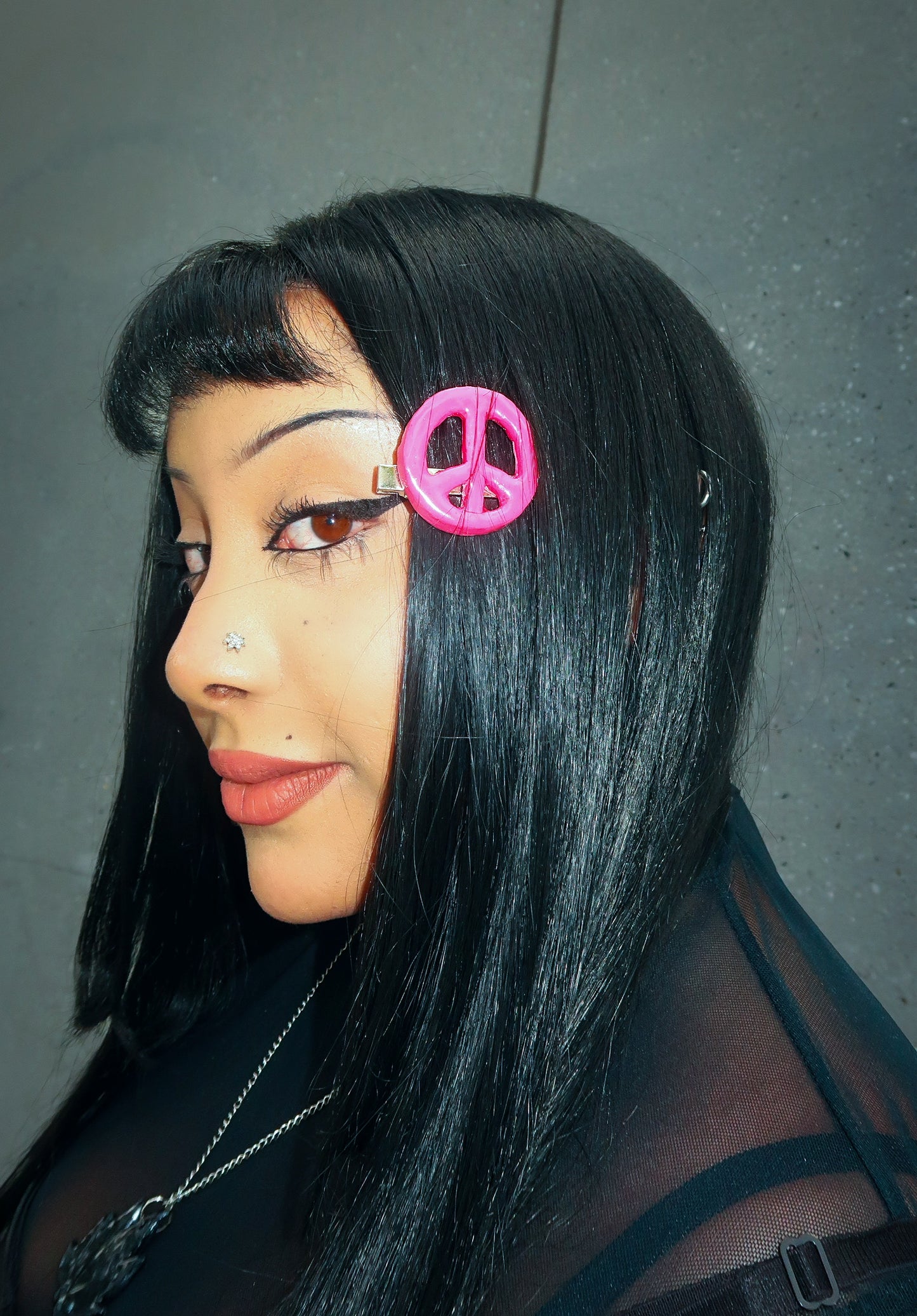 Peace Sign Hair clip