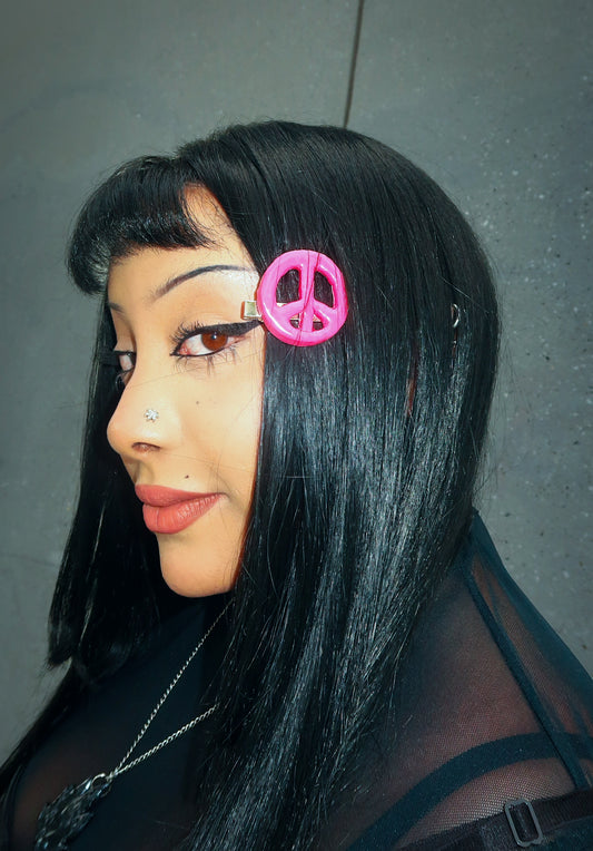Peace Sign Hair clip