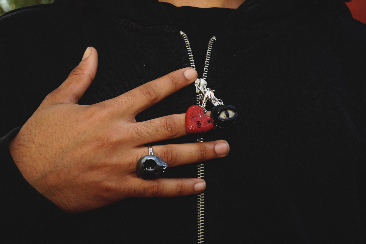 Mutant Heart Pendant Charm