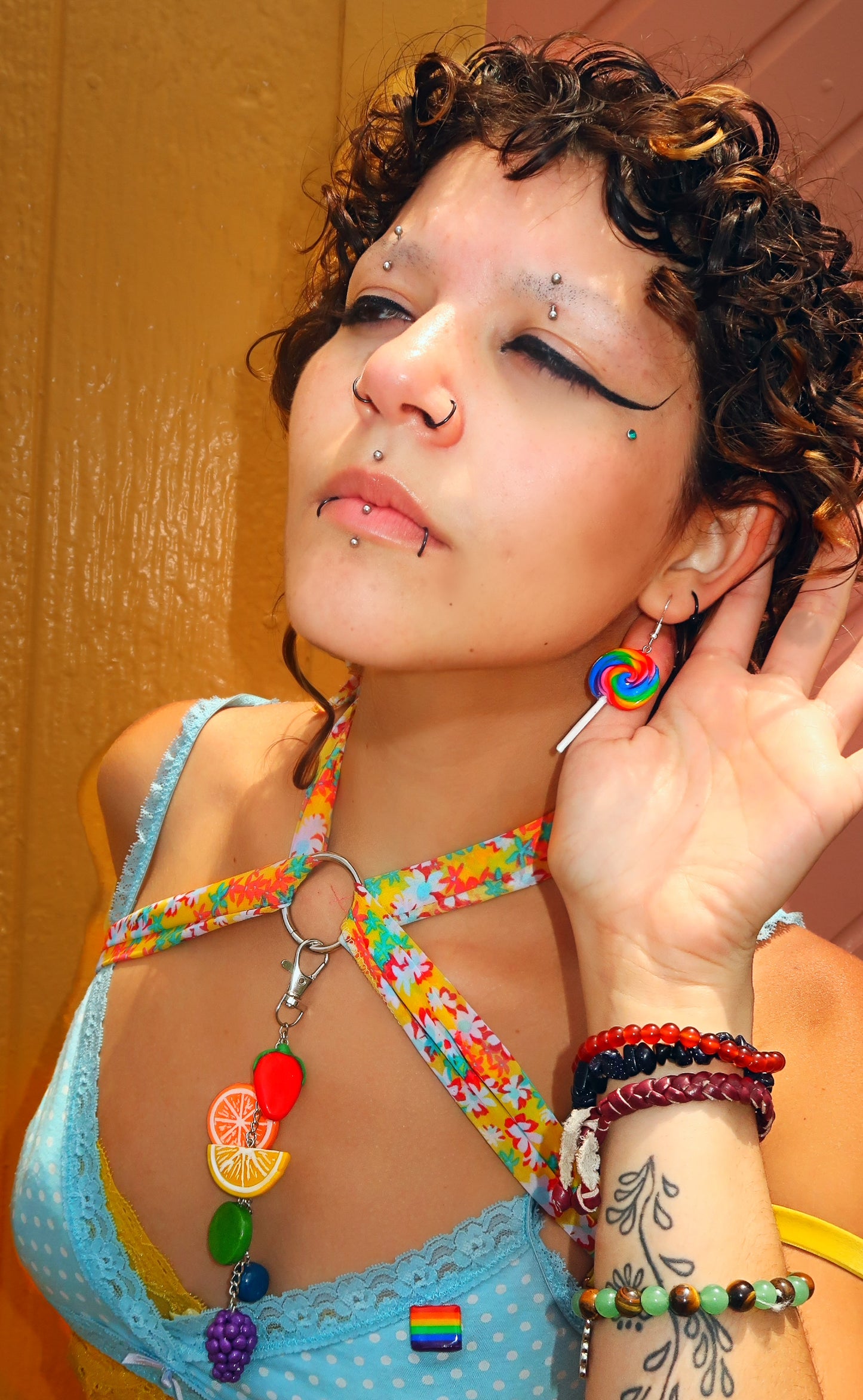 Rainbow Lollipop Earrings