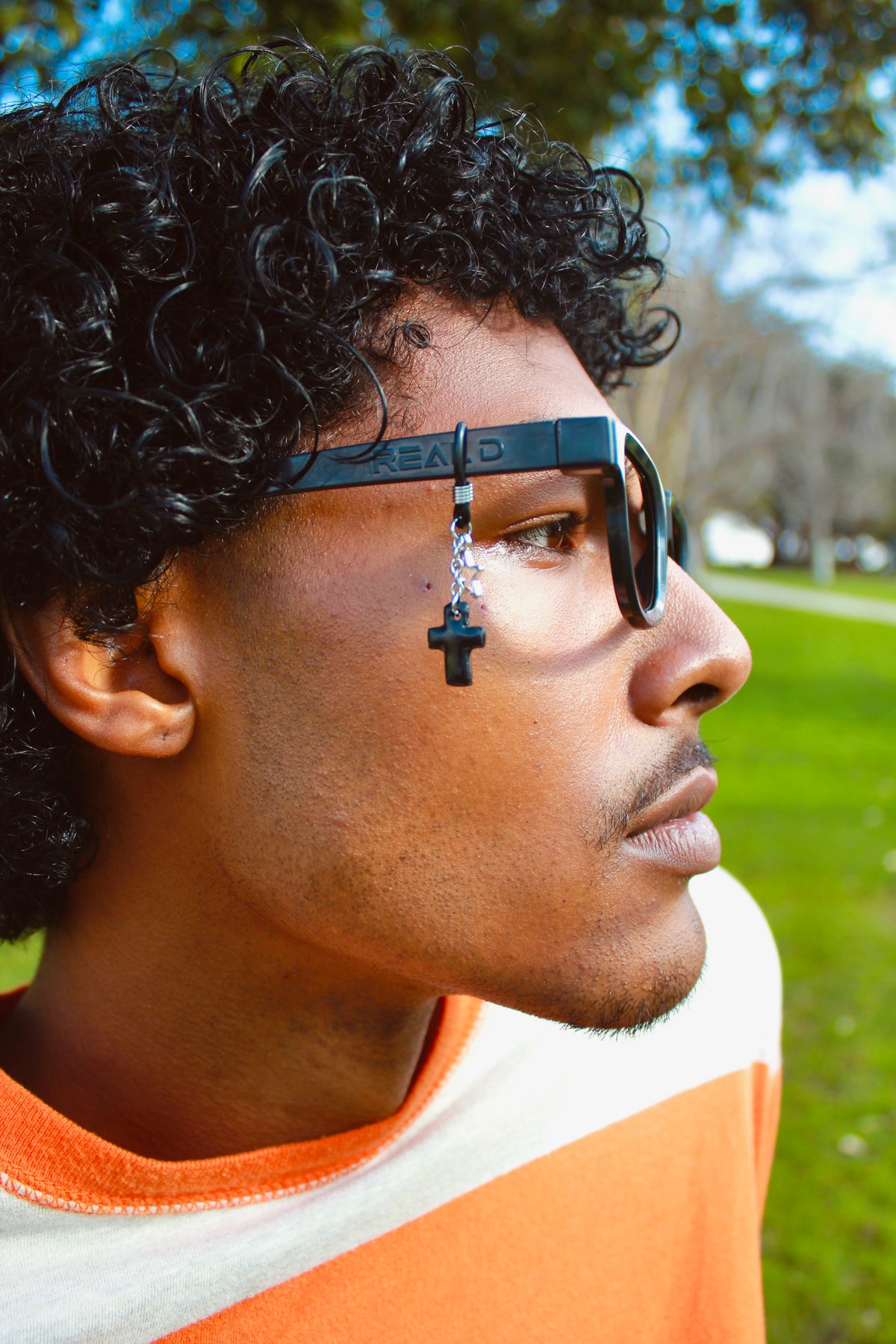 Cross Eyeglasses Charm