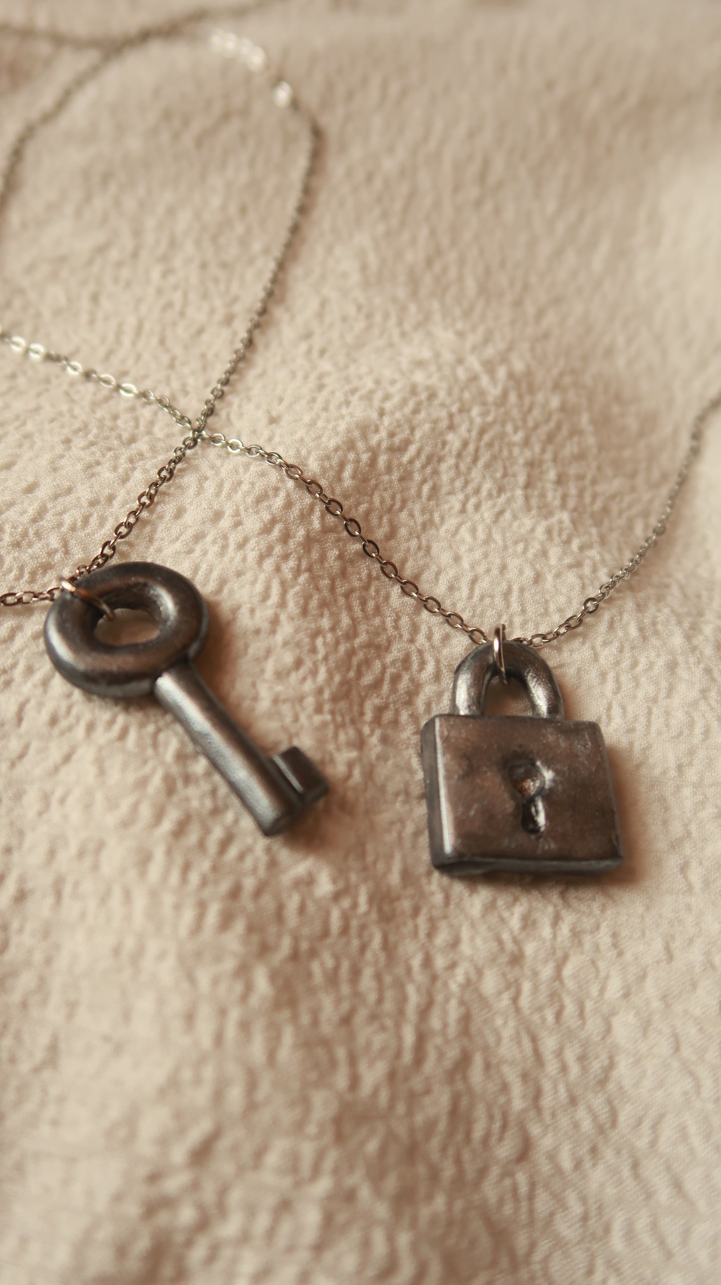 Lock & Key Pendant Necklaces
