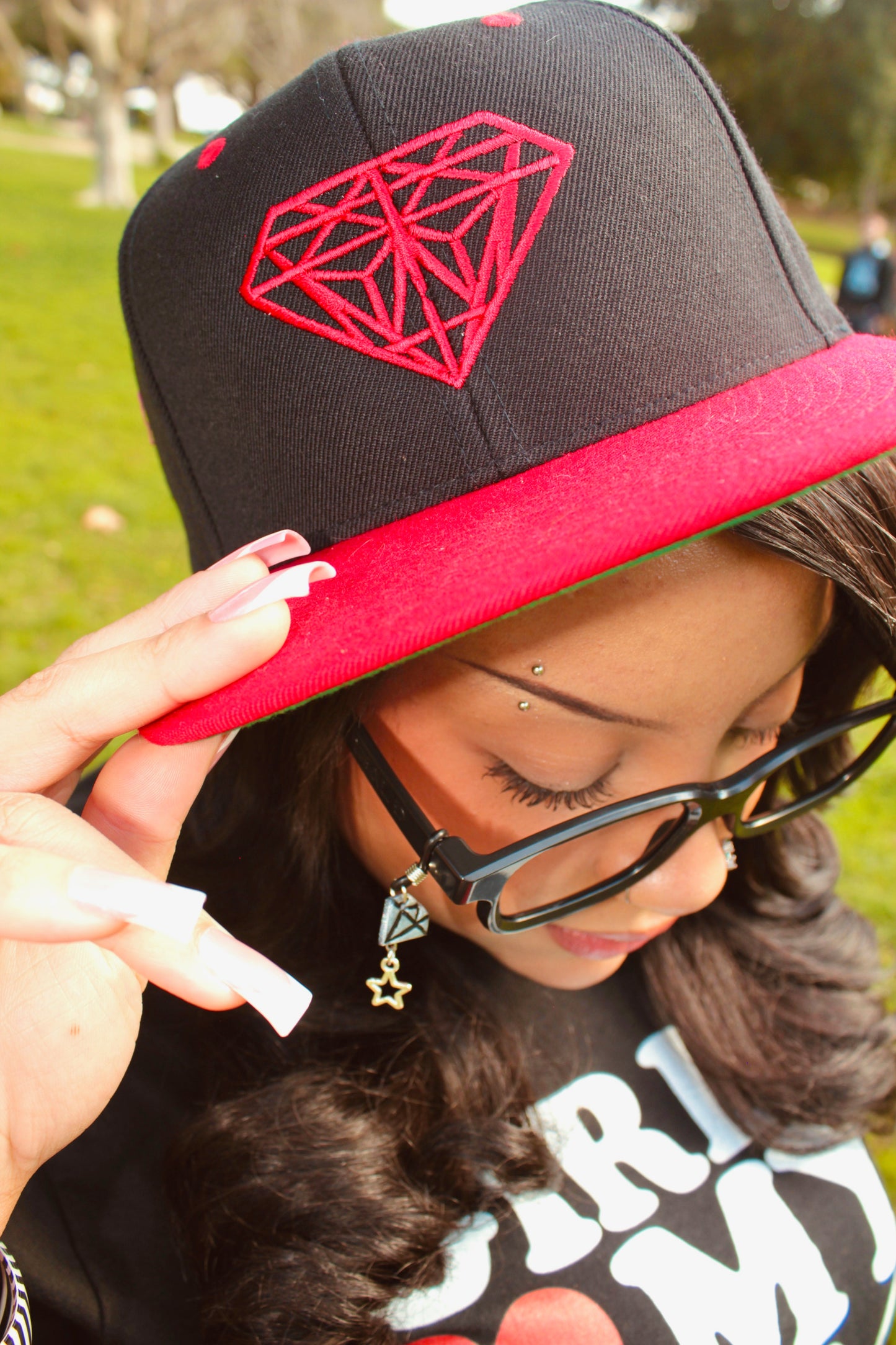Diamond Eyeglasses Charm