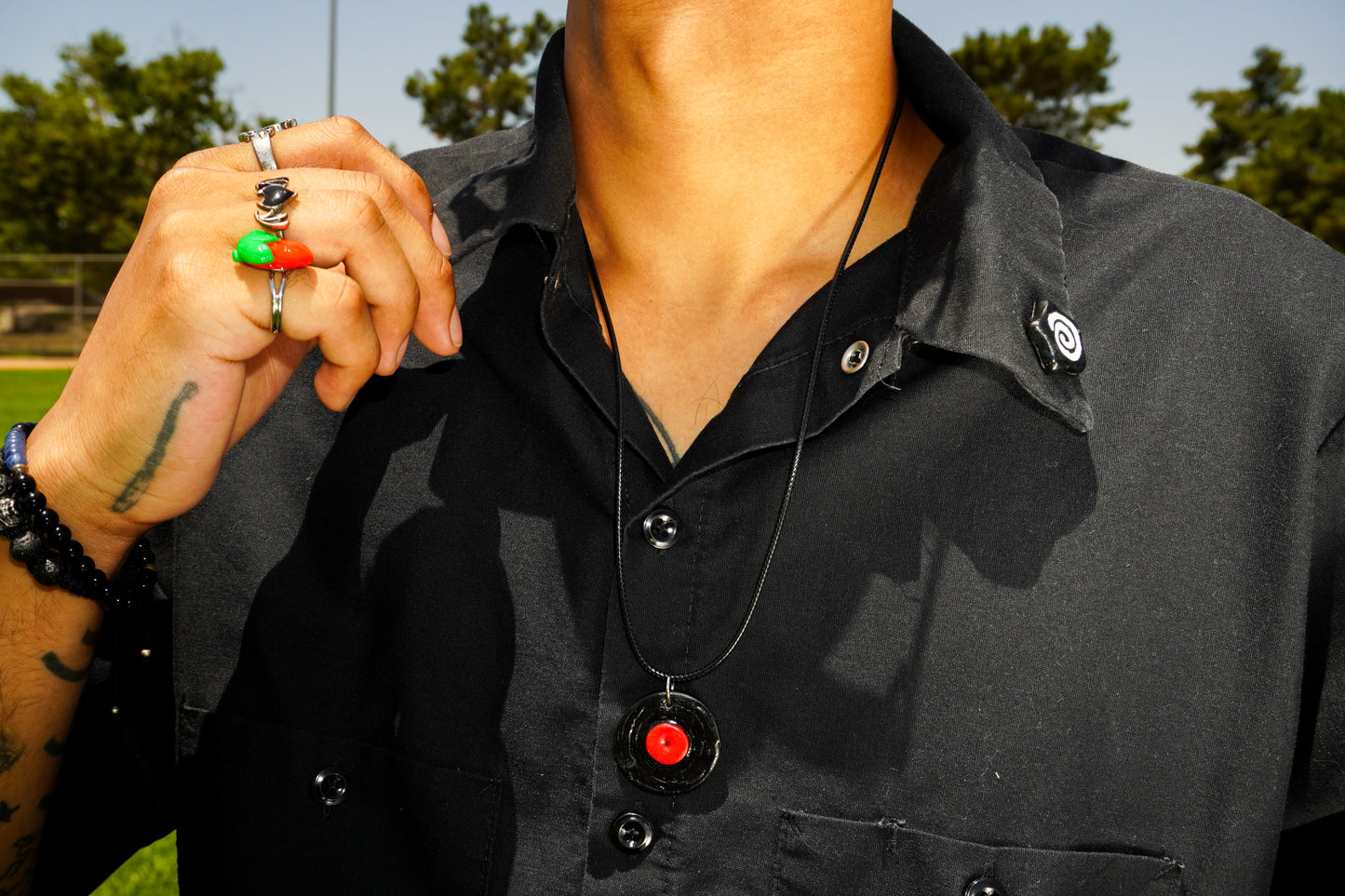 Vinyl Record Necklace
