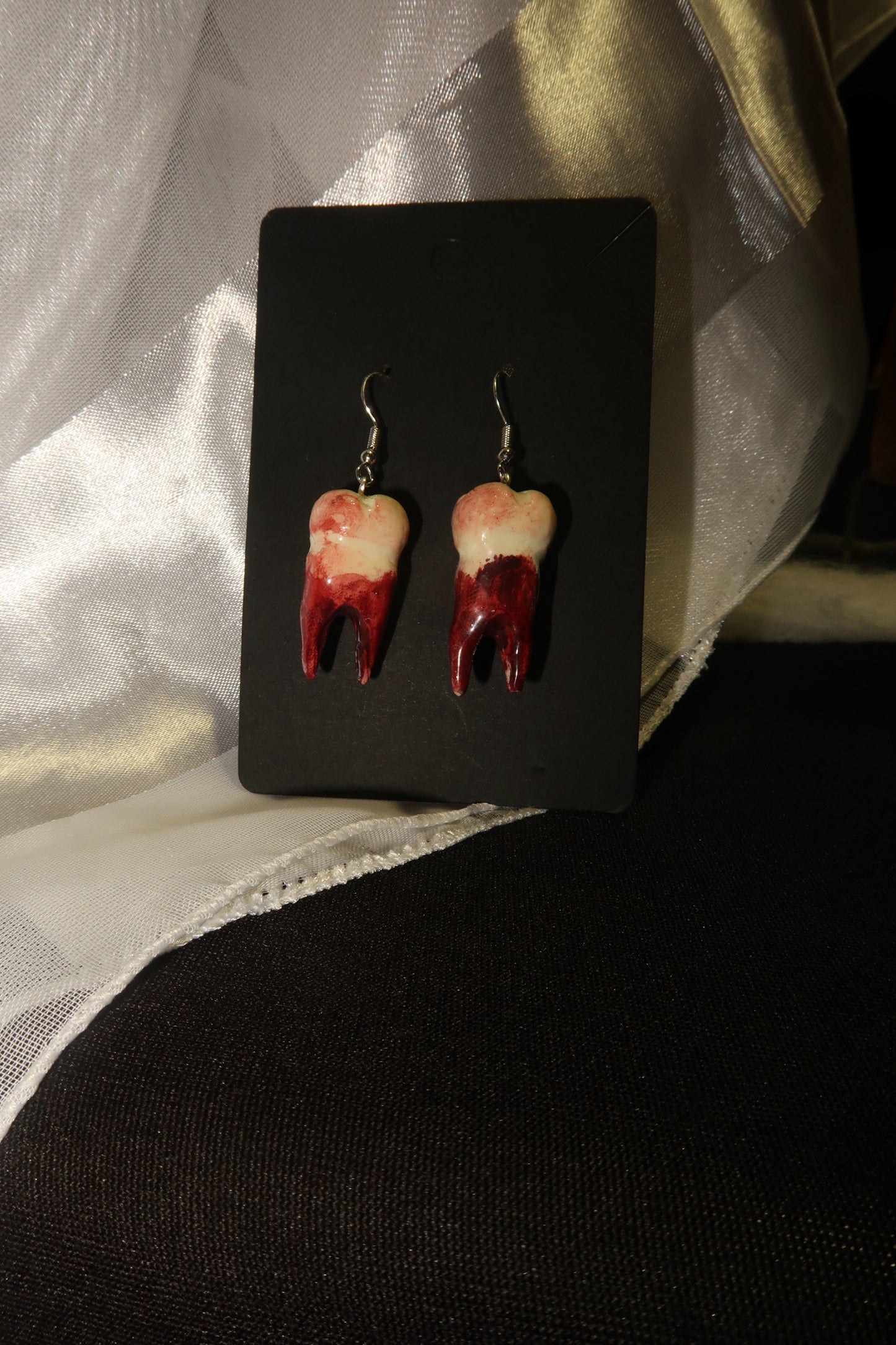 Bloody Tooth Earrings