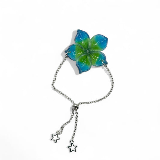 Tropical Flower Slider Bracelet