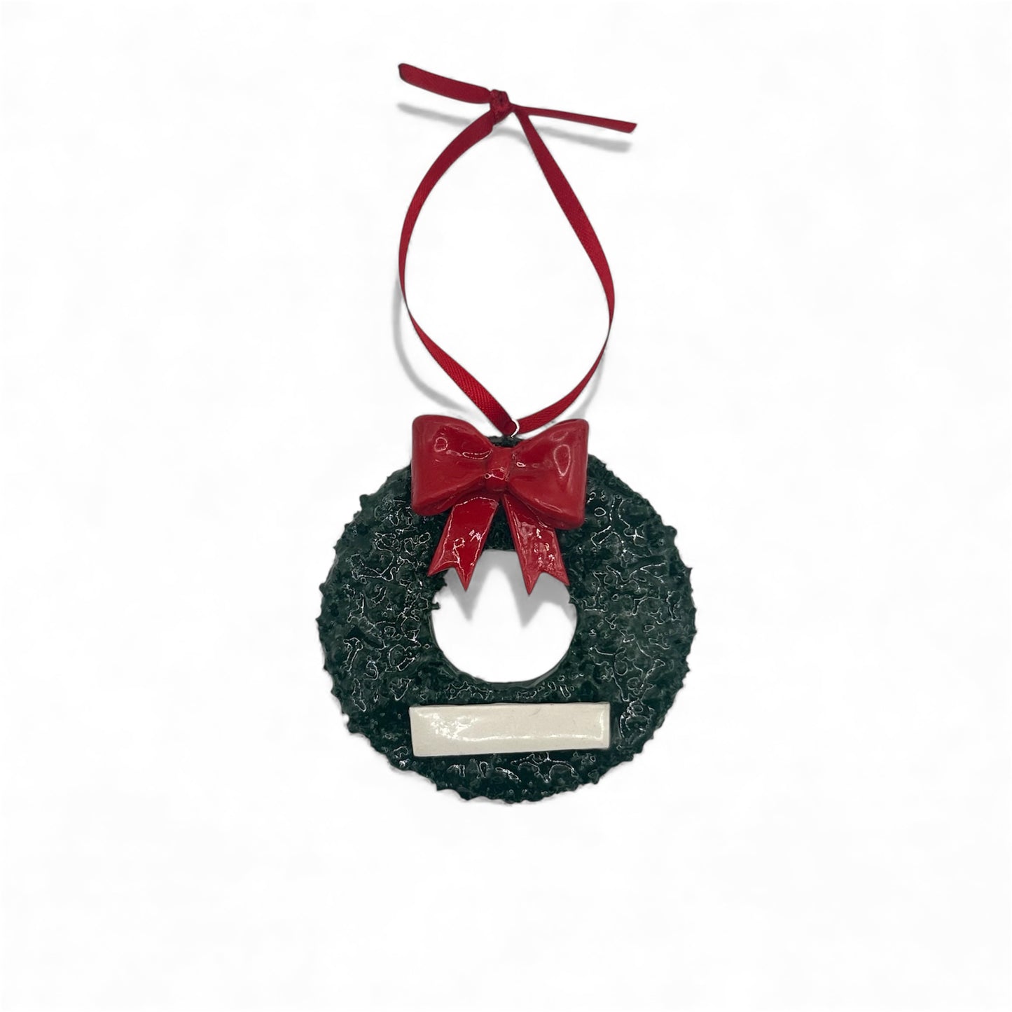 Custom Name Christmas Wreath Ornament