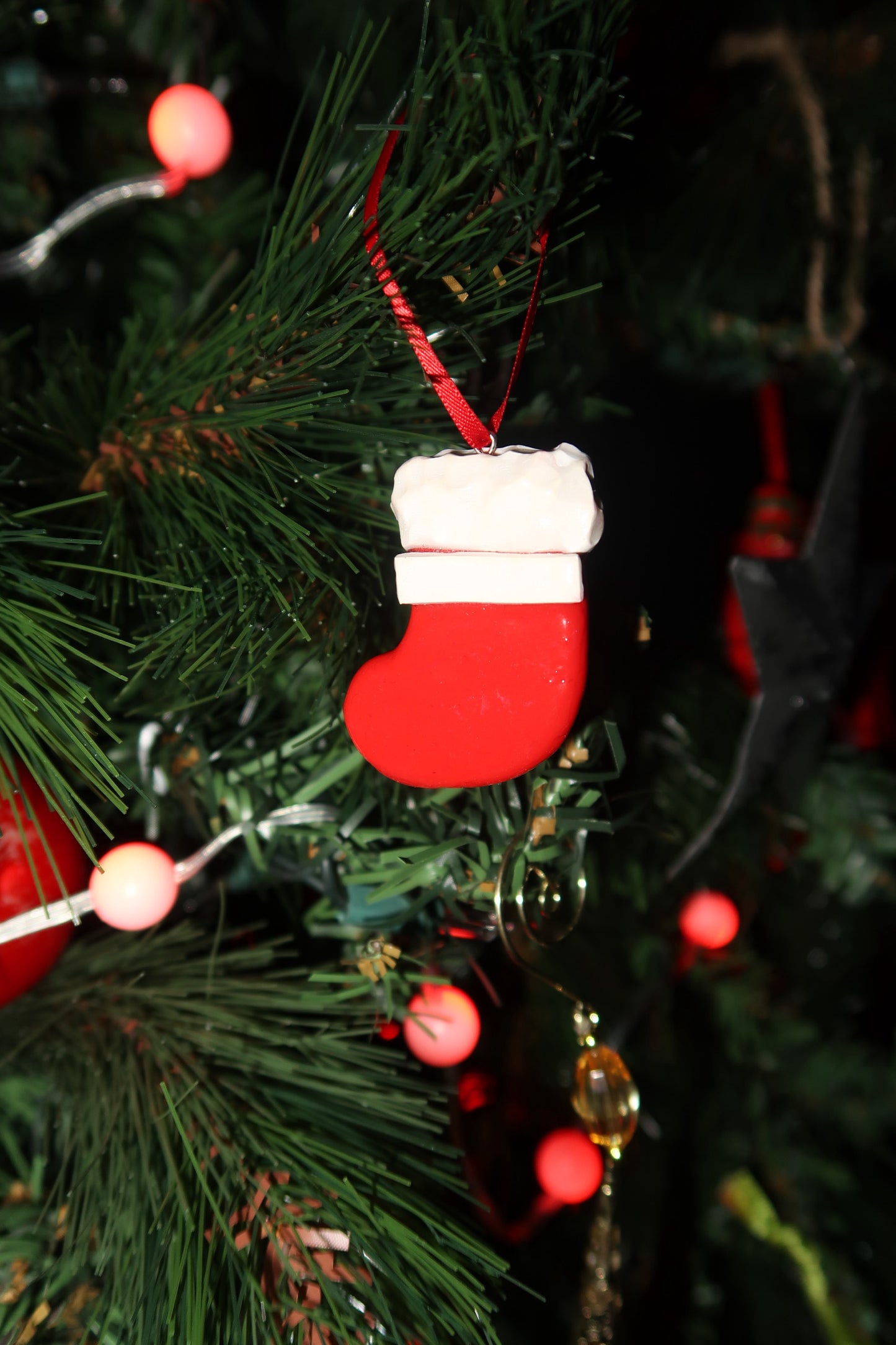 Custom Name Christmas Stocking Ornament