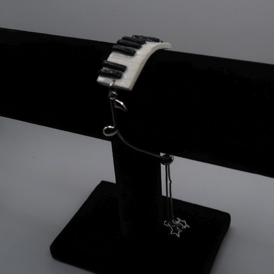 Adjustable Piano Key Slider Bracelet